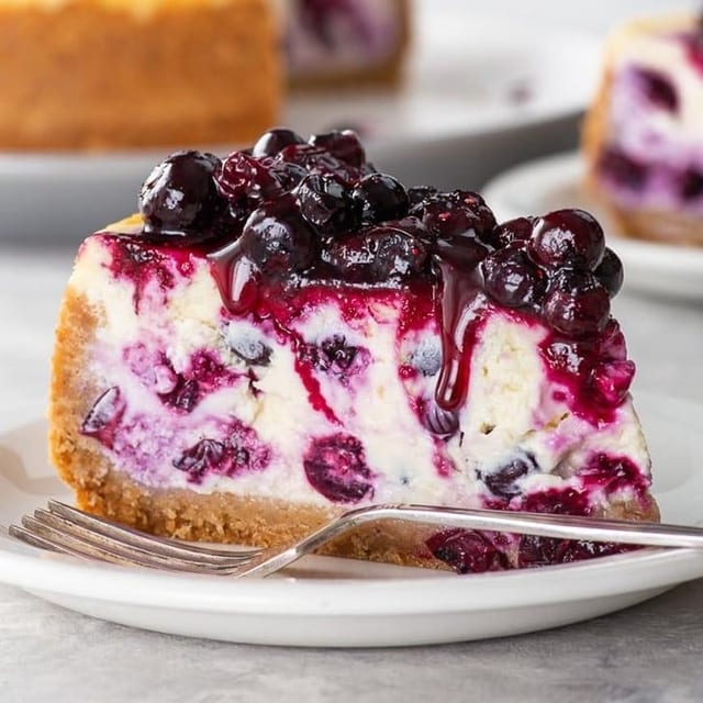 Blueberry Cheesecake.