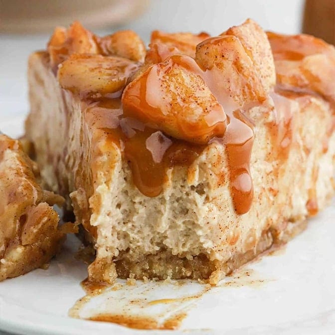 Carmel Apple Cheesecake.